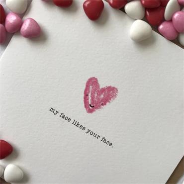 My Face Likes Your Face Card 