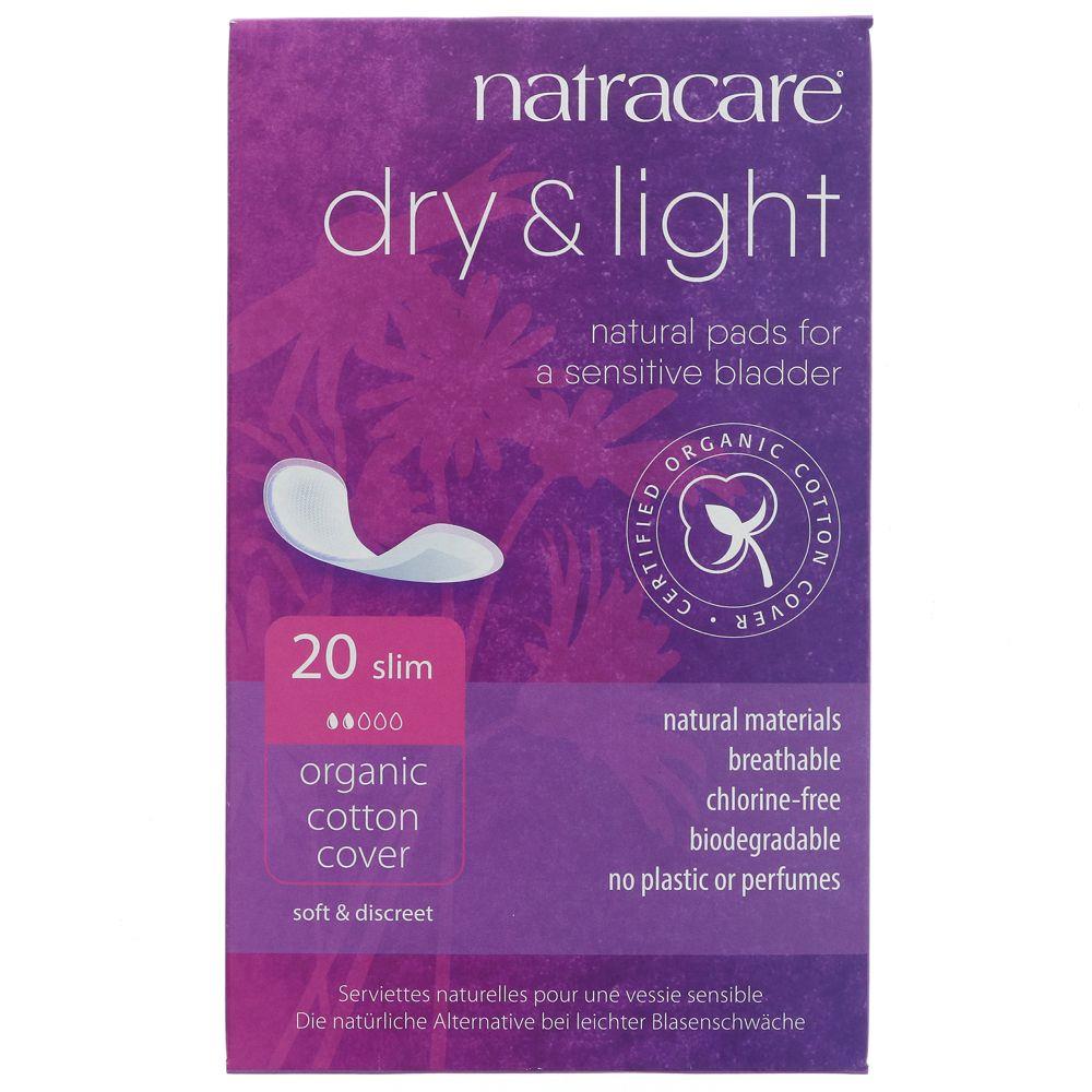 Natracare Dry and Light Incontinence Pads 20 Pack ecostore.ie Ireland