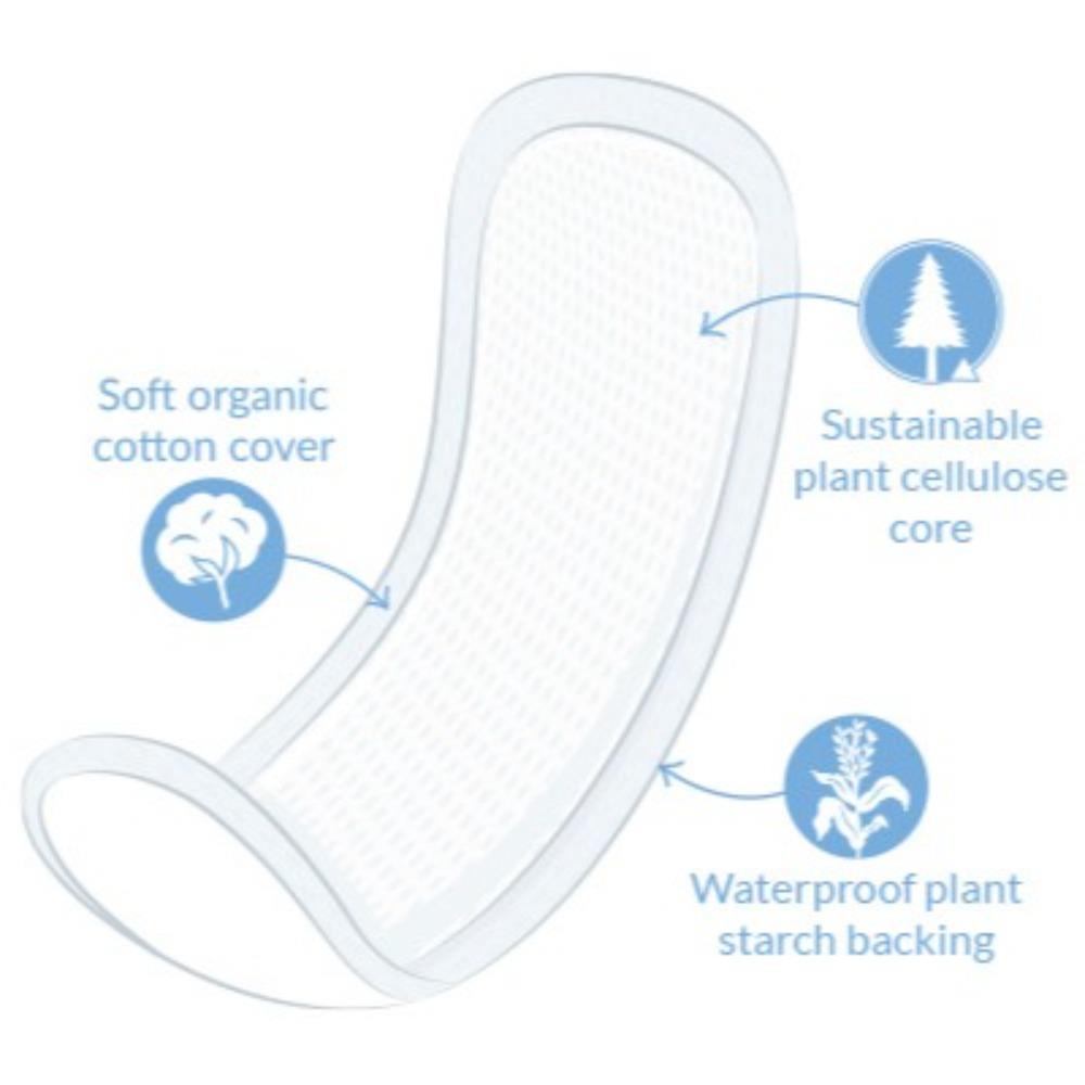 Natracare Maxi Pads Night Time 10 Pack ecostore.ie Ireland