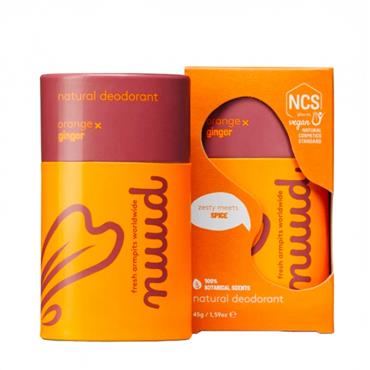 Nuud  natural, vegan Deodorant - Orange x Ginger Stick