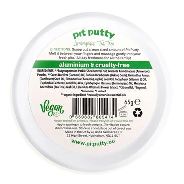 Natural Deodorant Tin – 65g Lemongrass & Tea Tree 