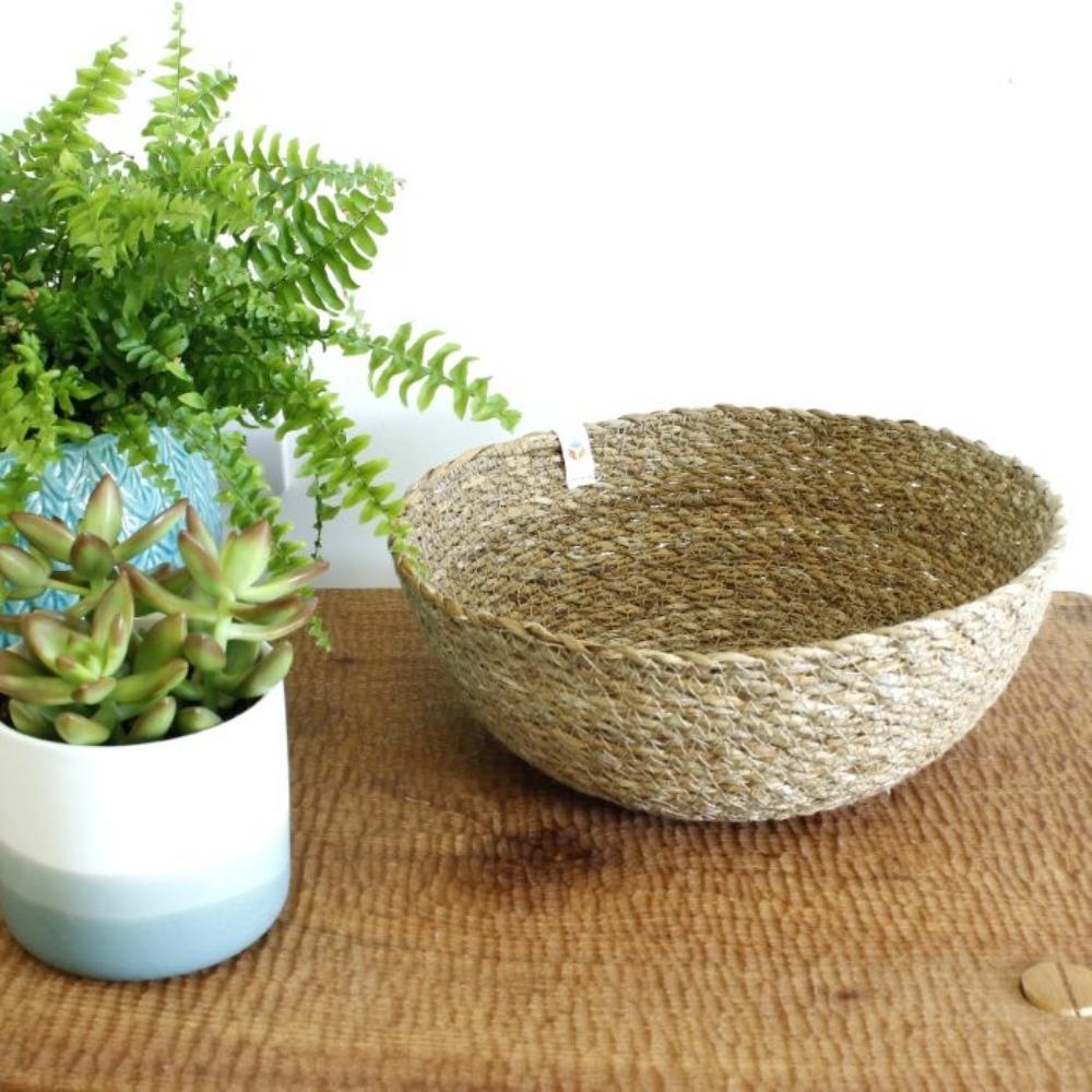 Respiin Seagrass Bowl Natural Large Your Home and Garden