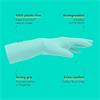 Eco Rubber Gloves Turquoise S