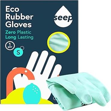 Eco Rubber Gloves Turquoise S