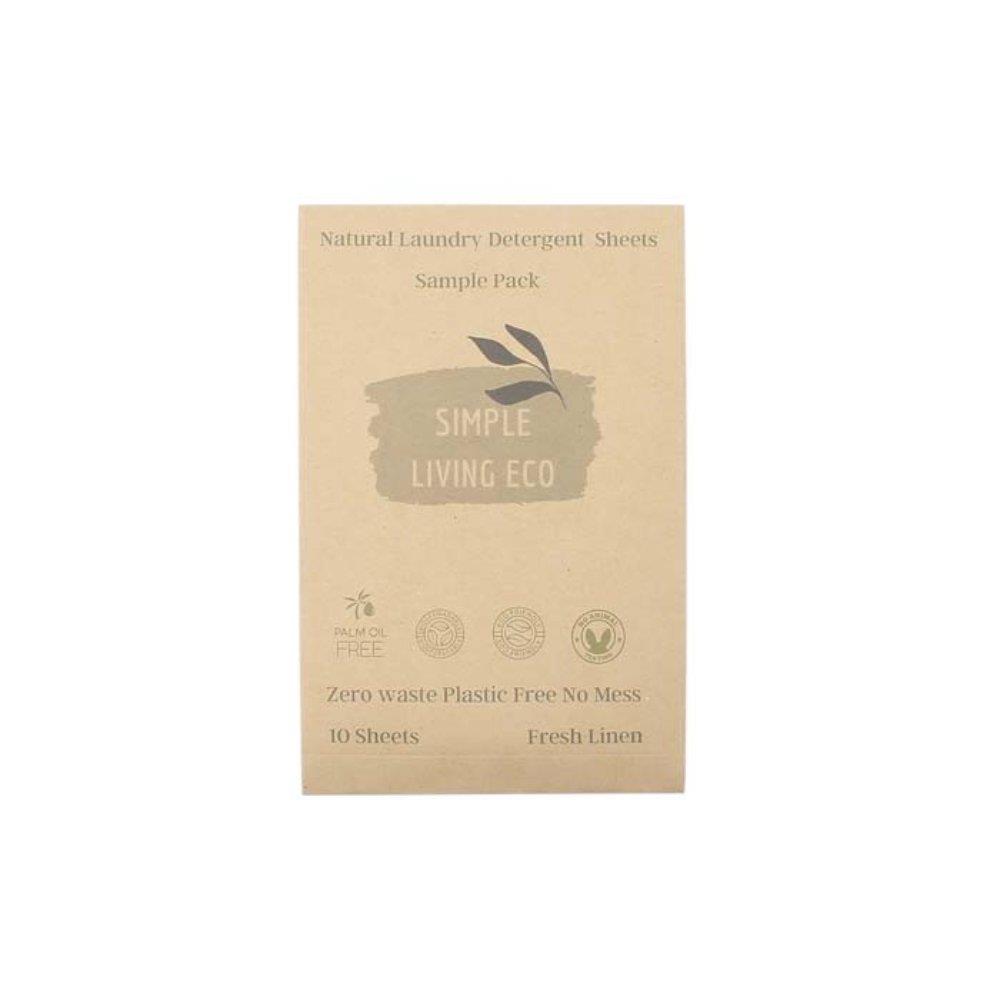 Simple Living Eco Laundry Detergent Sheets 10 Pack Fresh Linen/Spring