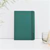 A5 Recycled Leather Notebook Emerald Green