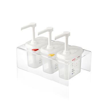 Araven Sauce Dispenser Set GN1/9 Transparent