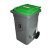 Araven Bin On Wheels 100L Green
