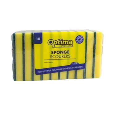 Optima Catering Sponge Scourer  (10 Pack)