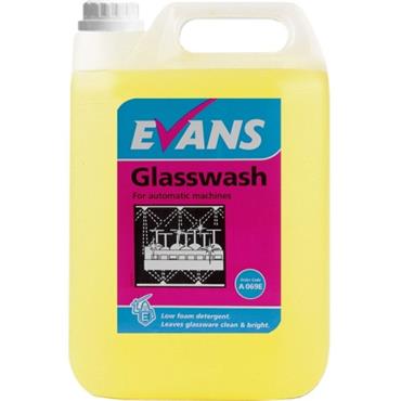 Evans Glasswash Glasswasher Detergent 5 Litre