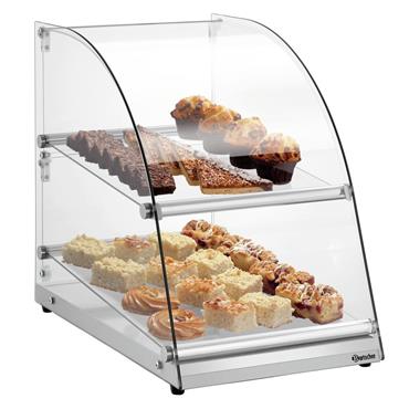 Bartscher Display Cabinet Curved 2 Tier 70L
