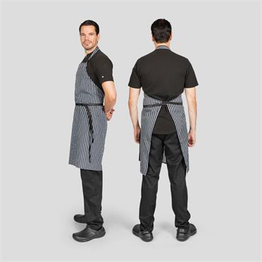 Waterproof Navy Stripped PU Bib Apron