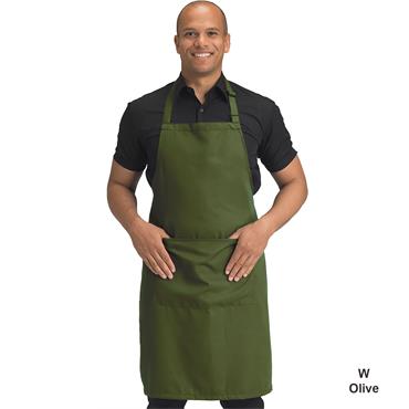 Apron Bib & Pocket Olive