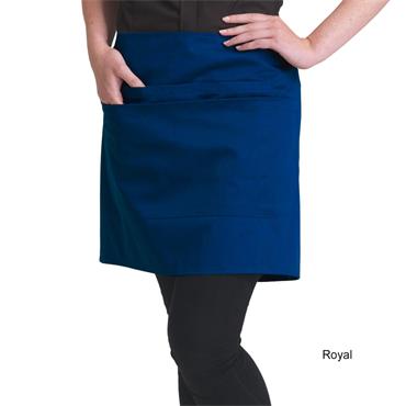 Dennys Short Waist Apron Light Royale Blue