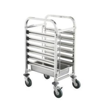 Trolley Stainless Steel 6 x Gastronorm