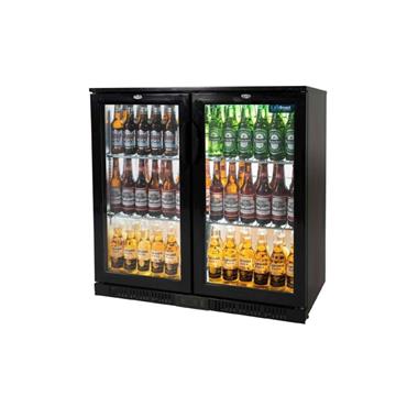 Unifrost 2 Door Bottle Cooler Hinged Black