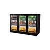Unifrost 3 Door Hinged Bottle Cooler Black
