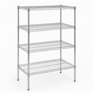 Chrome Racking 4 Shelves 1825 x 455mm