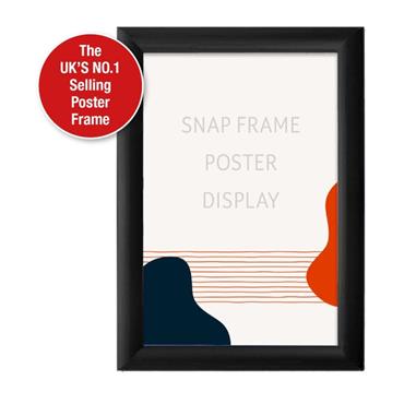 Snap Frame A4 Profile Black Anodised