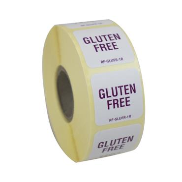 Removable Allergen Gluten Free Label 1"(1000)