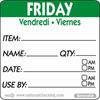 Friday NCC Removable Day Label 50mm (500)