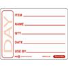 Removable Red Use By Label 50 x 65mm (500)