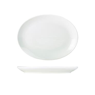Genware Oval Plate White 31cm (Box 6)