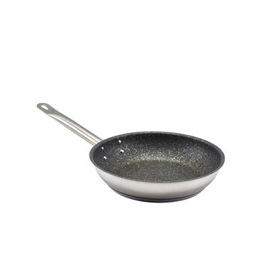 Genware Stainless Steel Teflon FryingPan 24cm