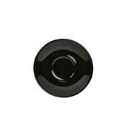 Genware Black Saucer 16cm (Box 6)