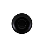 Genware Matt Black Saucer 16cm (Box 6)