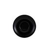 Genware Matt Black Saucer 16cm (Box 6)