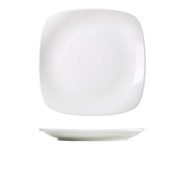 Genware Rounded Sq Plate 27cm (Box 6)