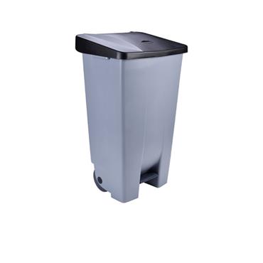 Pedal Bin Grey Plastic 60 Litre