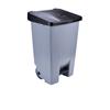 Pedal Bin Grey Plastic 80 Litre