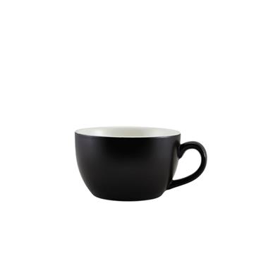 Genware MattBlack Bowl Shaped Cup 8.75oz Box6