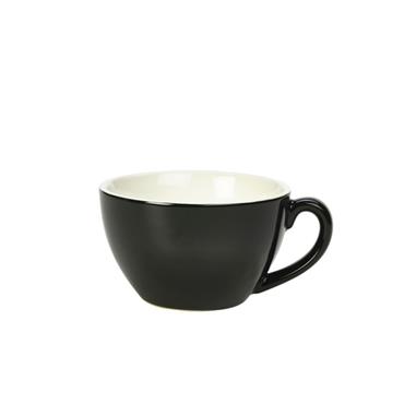 Genware Black Bowl Shaped Cup 12oz(Box 6)