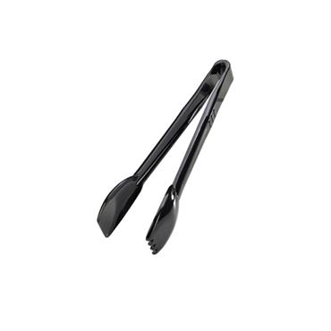 Genware 9" Black Plastic Salad Tongs