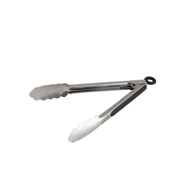 Genware Stainless Steel Tongs Heavy Duty 9''