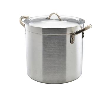 Genware Stockpot & Lid 30cm 21 Litre