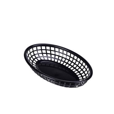 Fast Food Basket Black 23.5x15.4cm (Pack 6)