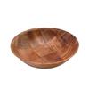 Serving Bowl Woven Wood 10"