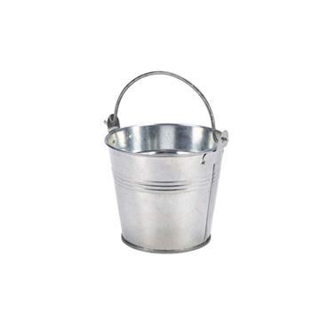 Chip Serving Bucket Galvanised Steel 10cm