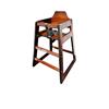 High Chair Wooden Dark Wood