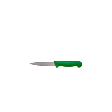 Genware 4'' Veg Knife Green Hanlde