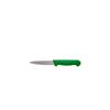 Genware 4'' Veg Knife Green Hanlde