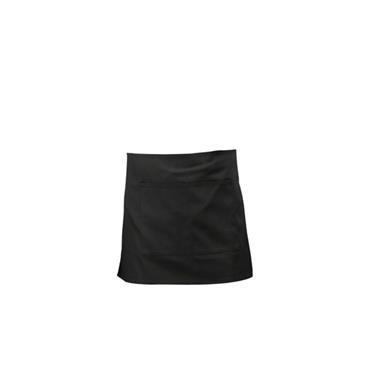 Apron Short Black With Split Pocket
