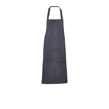 Apron Bib Unwashed Denim 70x90cm