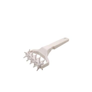 Genware White Plastic Dough Roller Docker