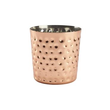 Hammered Copper Plate Serving Cup 8.5 x 8.5cm