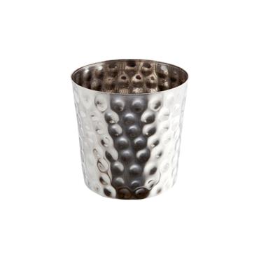 Hammered Stainless Steel Chip Serving Cup